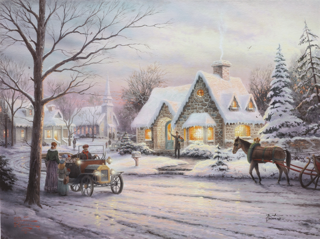 8 Thomas Kinkade Paintings That Perfectly Capture the Spirit of Christmas